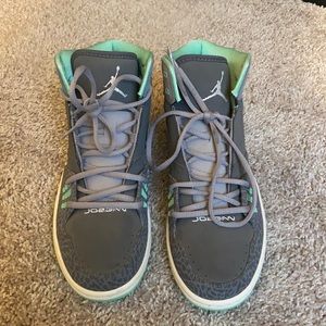 Gray and Teal Jordan’s